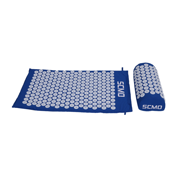 Acupressure Mat and Pillow Set with Carry Bag Acupuncture Pad for Back or Neck Cotton Massage Mat and Pillow Set (2)