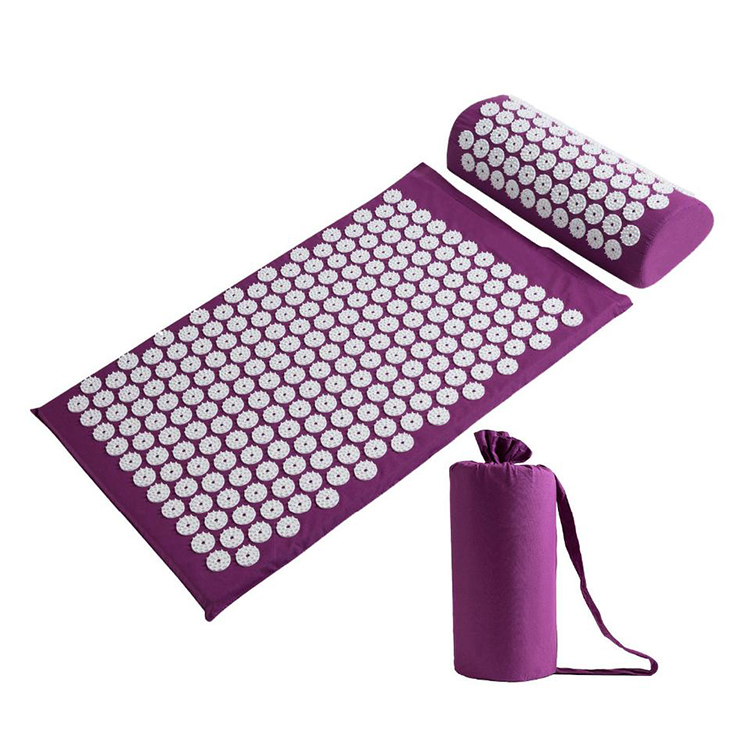 Stress Relief shakti mat Stress Relief Acupressure Home Massage Acupressure Mat And Pillow with Carry bag (2)